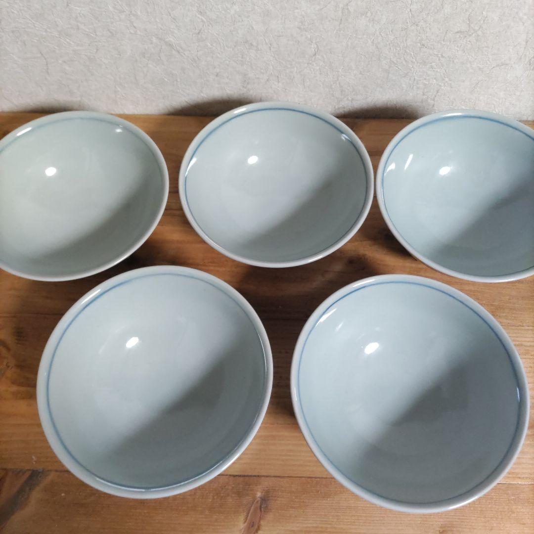 なべ　有田焼　希少品　陶祥窯　古染　手描き 飯碗 茶漬け碗　5個セット
