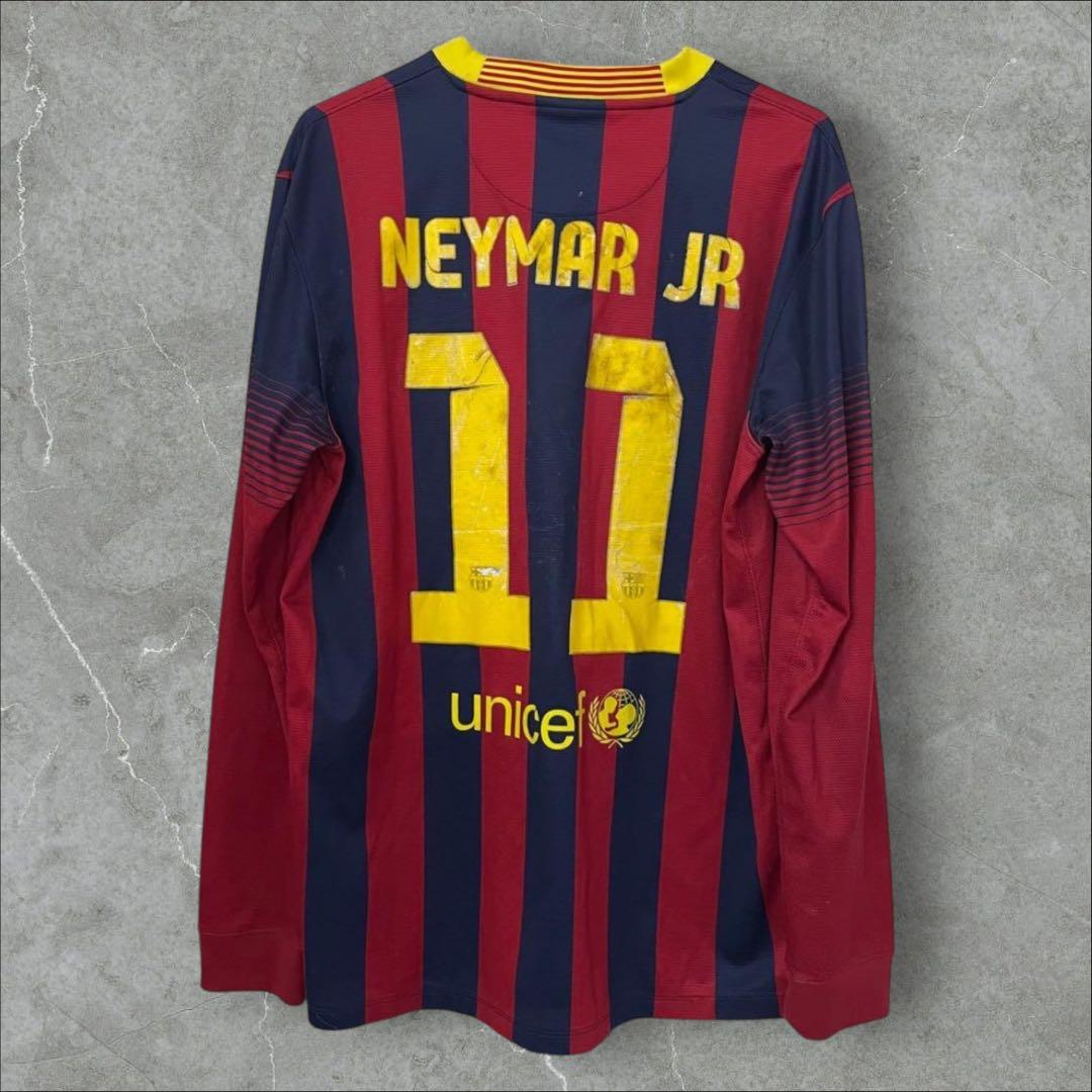 nike 13-14 Barcelona Neymar 選手着用モデル　長袖 M