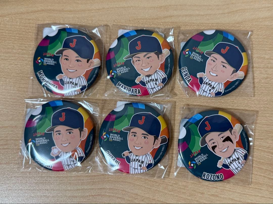 WBC 侍ジャパン　ガチャ　缶バッチ　大谷翔平