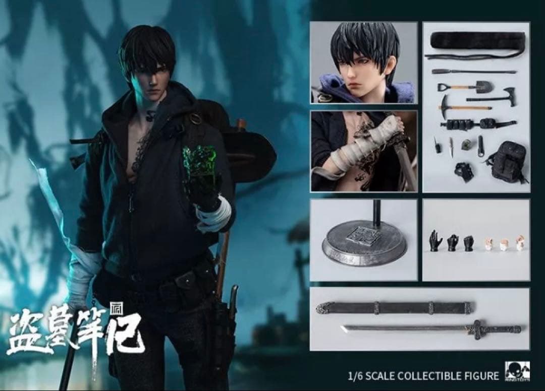 訳あり 張起霊 盗墓筆記 RingToys 1/6 アクションフィギュア 刺青