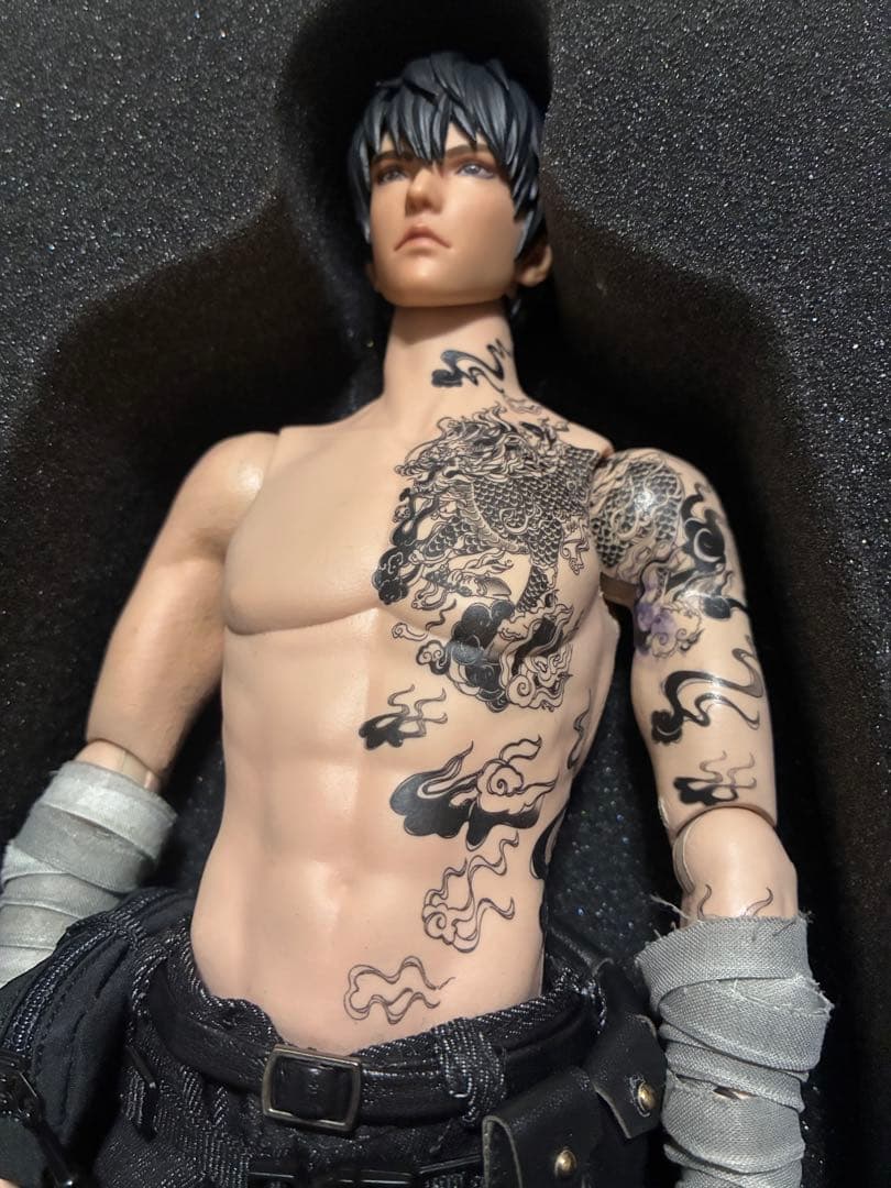 訳あり 張起霊 盗墓筆記 RingToys 1/6 アクションフィギュア 刺青