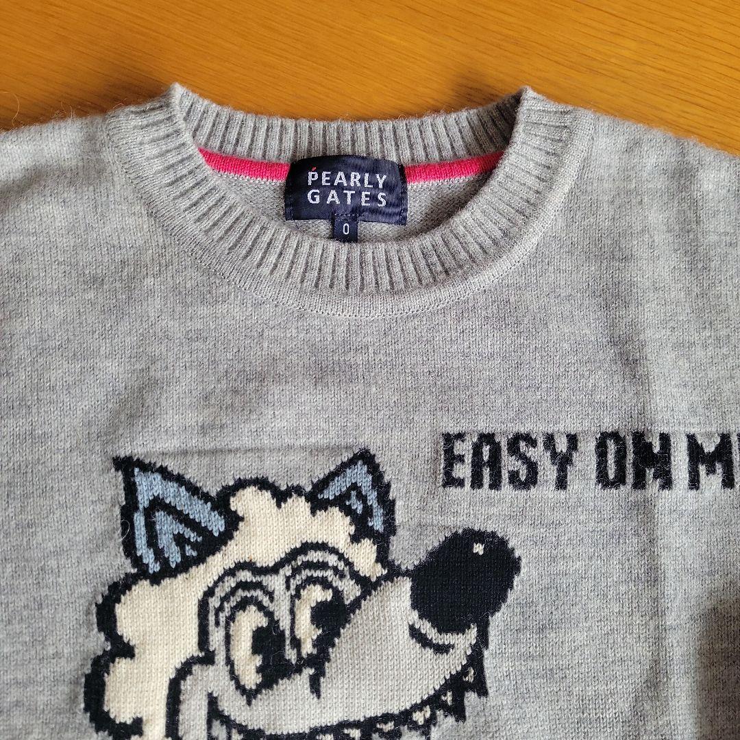 値下げ【美品】パーリーゲイツ　アルパカセーター　グレー　M