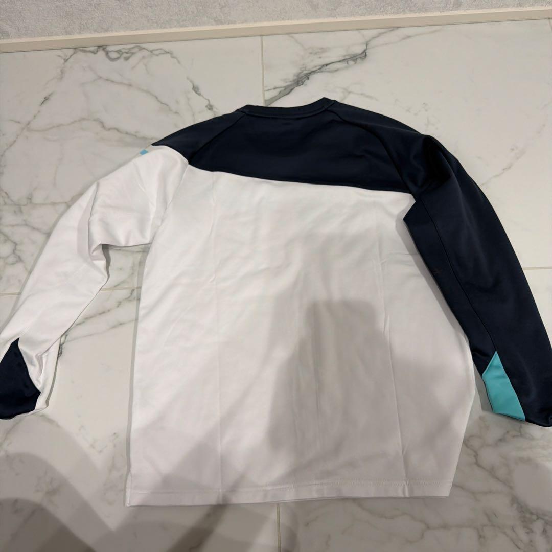 YONEX (ヨネックス)長袖Tシャツ XL ホワイト/ネイビー