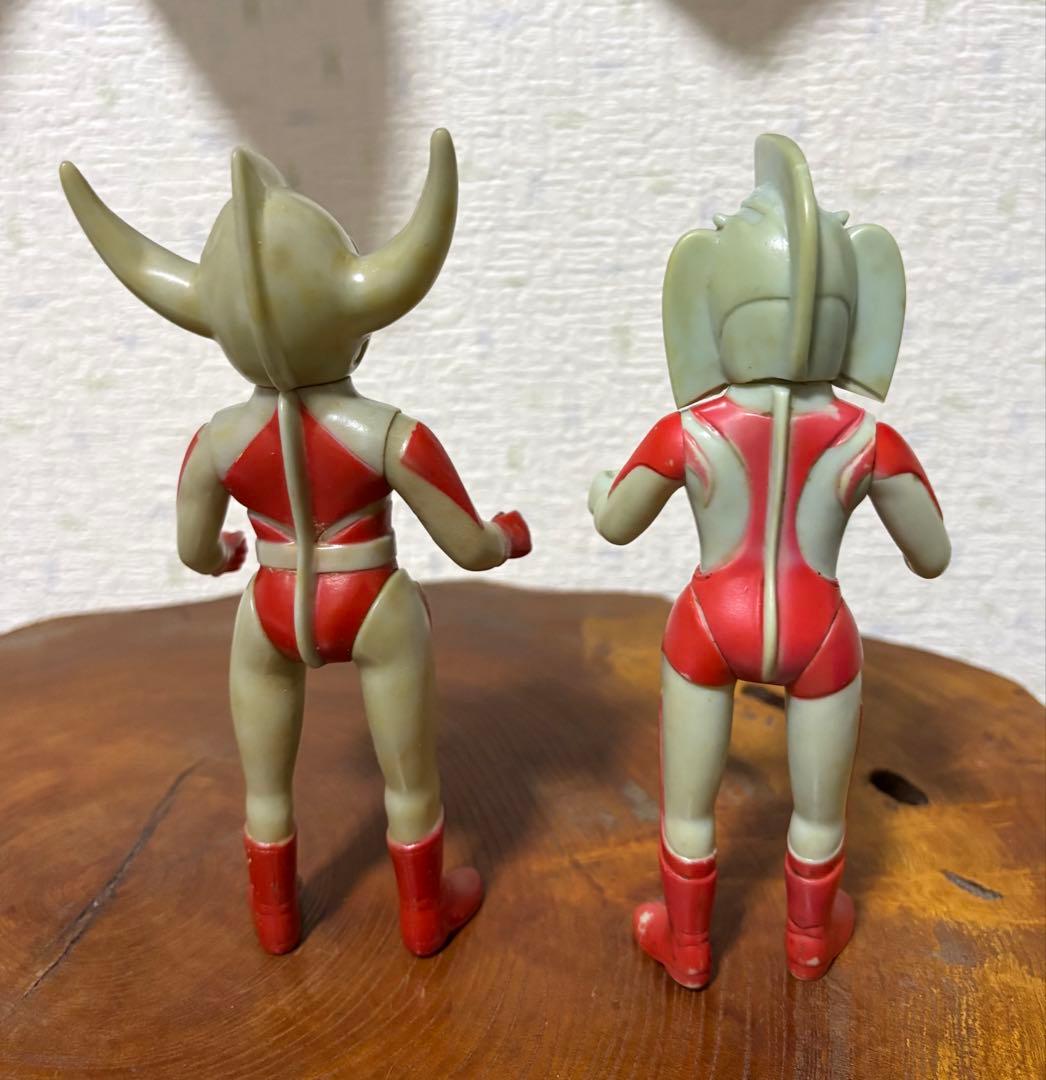 当時物ブルマァク　ウルトラの父　母　2体セット　記名無し