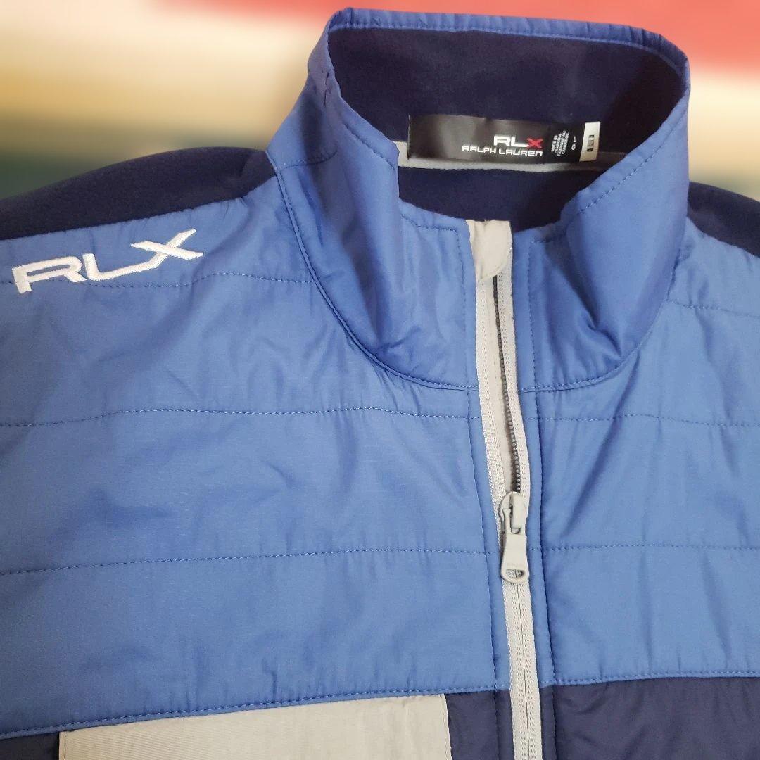 RLX Ralph Lauren メンズ ベスト Lサイズ 青/ネイビーフリース