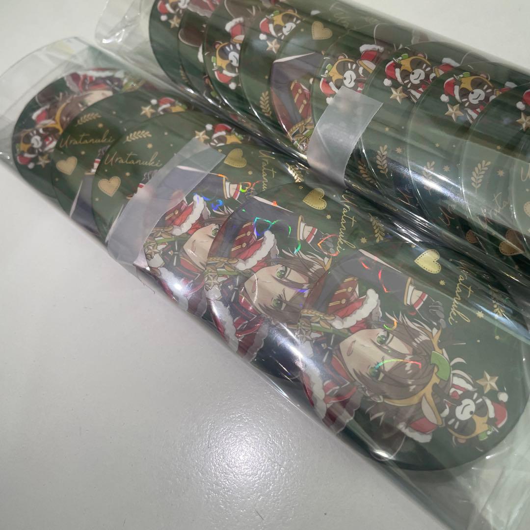 M93.うらたぬき 2020 缶バッジ サンタ クリスマス 浦島坂田船 等身