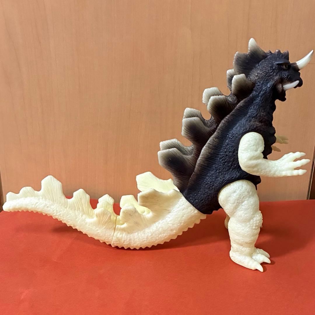 珍■ マルサン マルモン キングゴドラス ソフビ 蓄光 / オリジナル怪獣