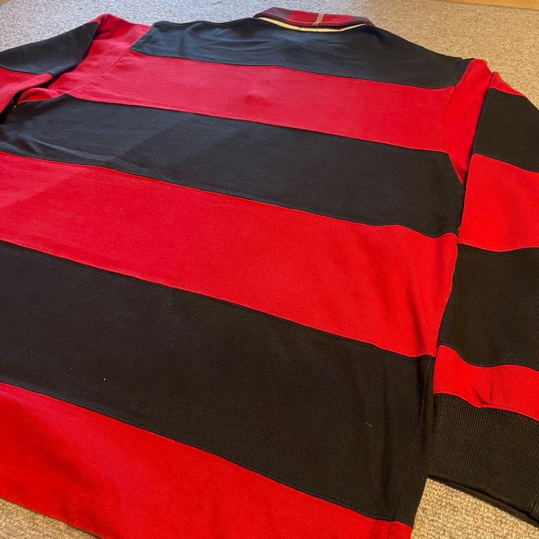 希少　90s POLO SPORTS ボーダー　ラガーシャツ　サイズL