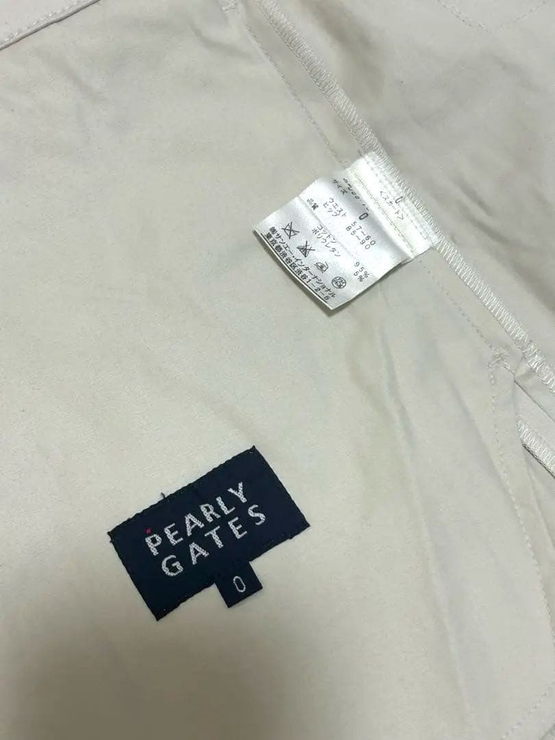 PEARLY GATES☆ミニスカート☆ベージュ 0サイズ