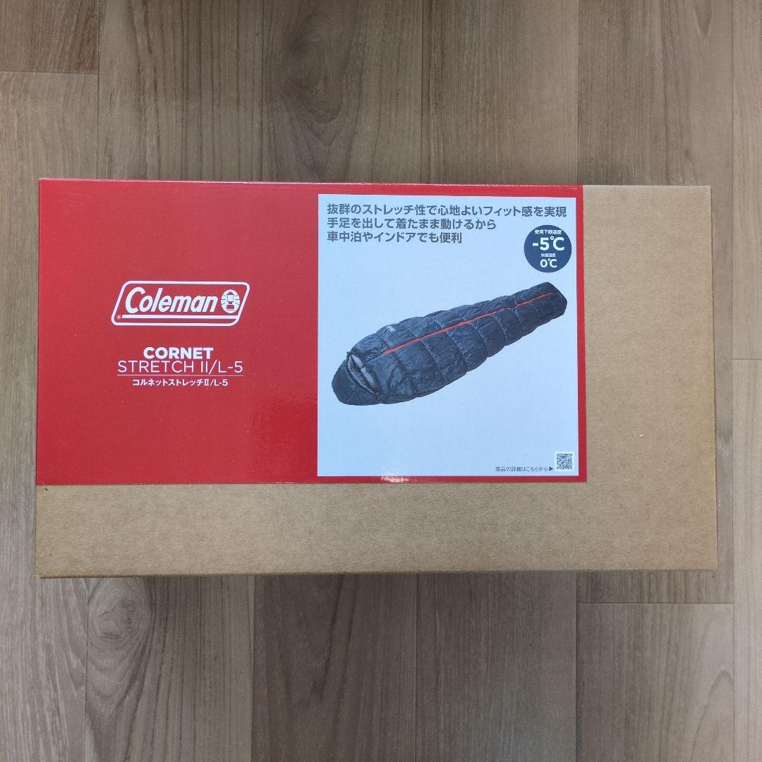 Coleman ストレッチ寝袋 ネイビー