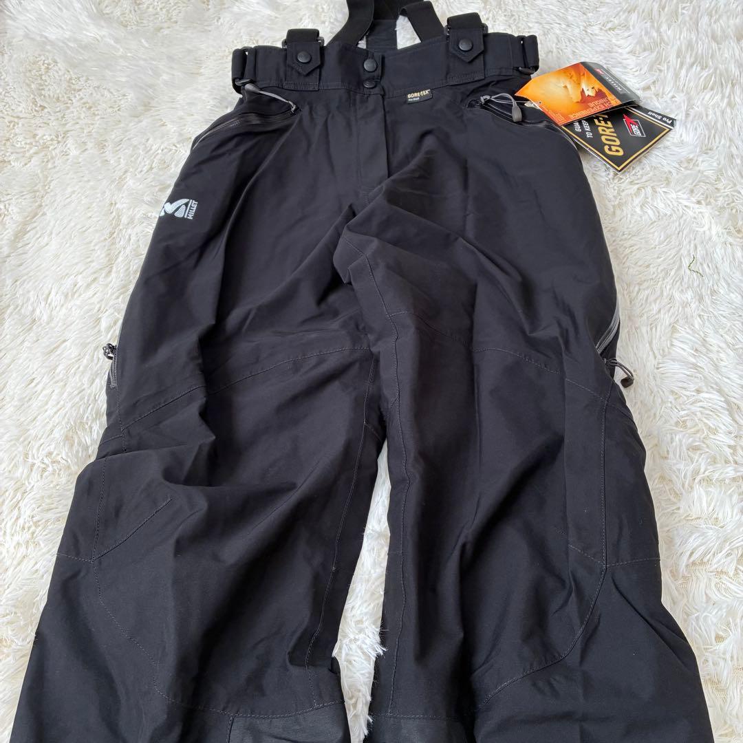 タグ付き　ミレー GORE-TEX 防水・防風 黒　Mサイズ　ウェア　パンツ