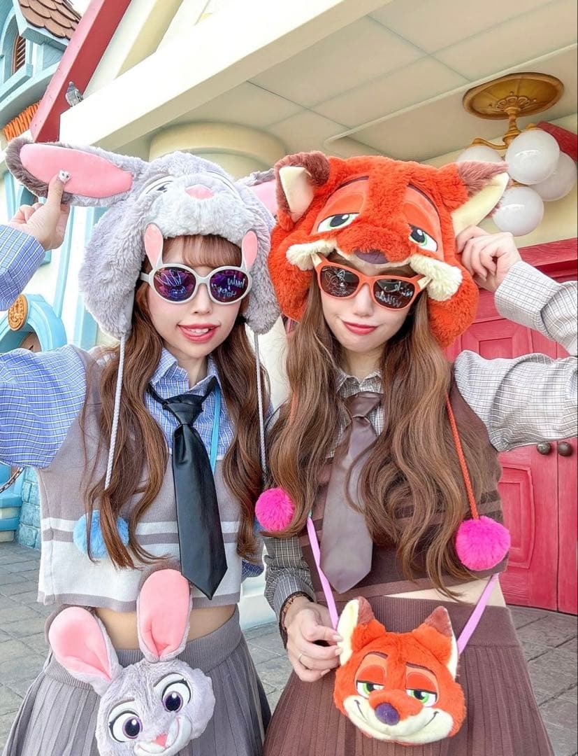 ズートピア ファンキャップ　ショルダーバッグ ディズニー　ニック　ジュディ