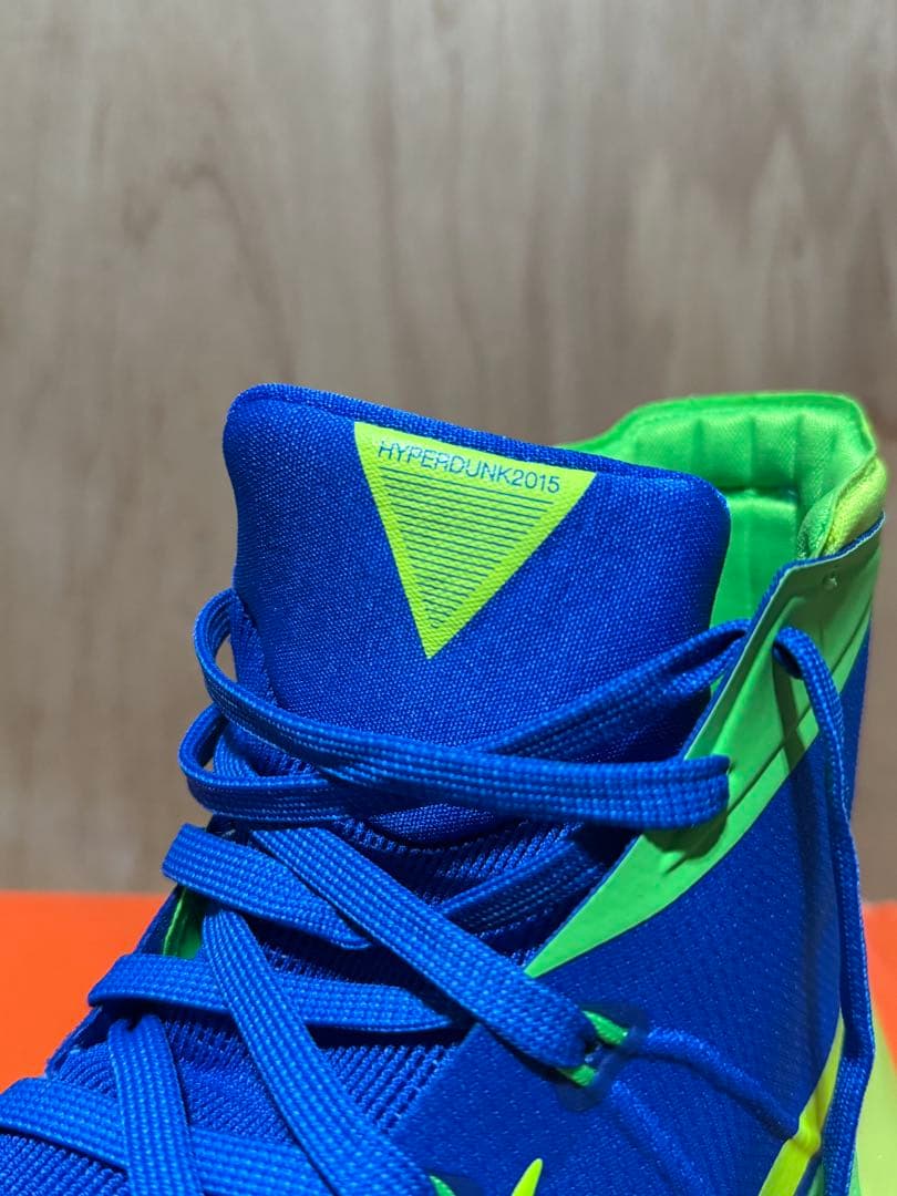 【新品箱付き】Nike Hyperdunk 2015 青/緑