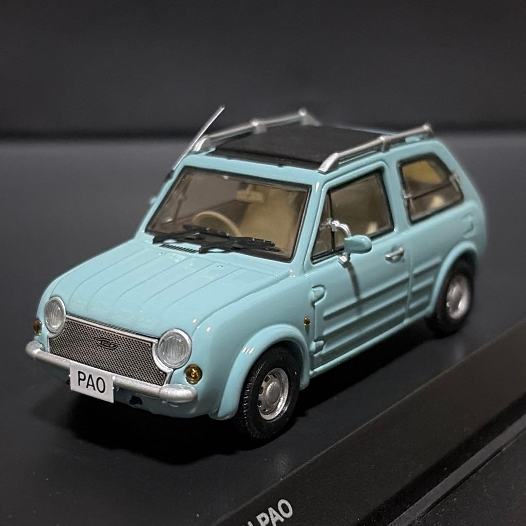 【日産 パオ】1/43アクアグレー 限定 Kyosho Nissan
