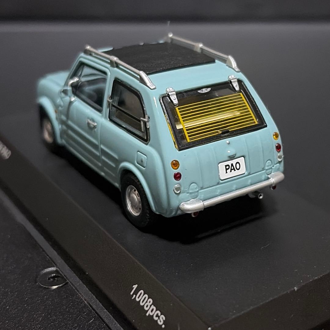 【日産 パオ】1/43アクアグレー 限定 Kyosho Nissan