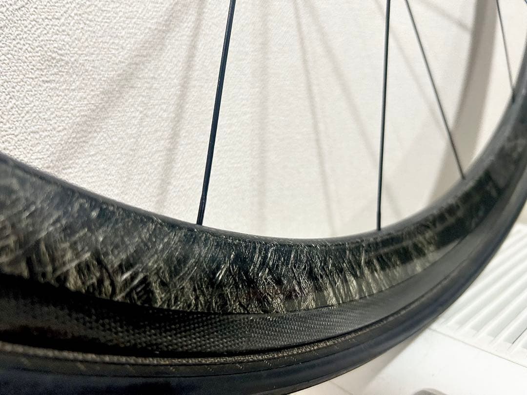 ◆TNIハブ仕様Carbonカーボンホイール前輪＆チューブラータイヤ付0.85g