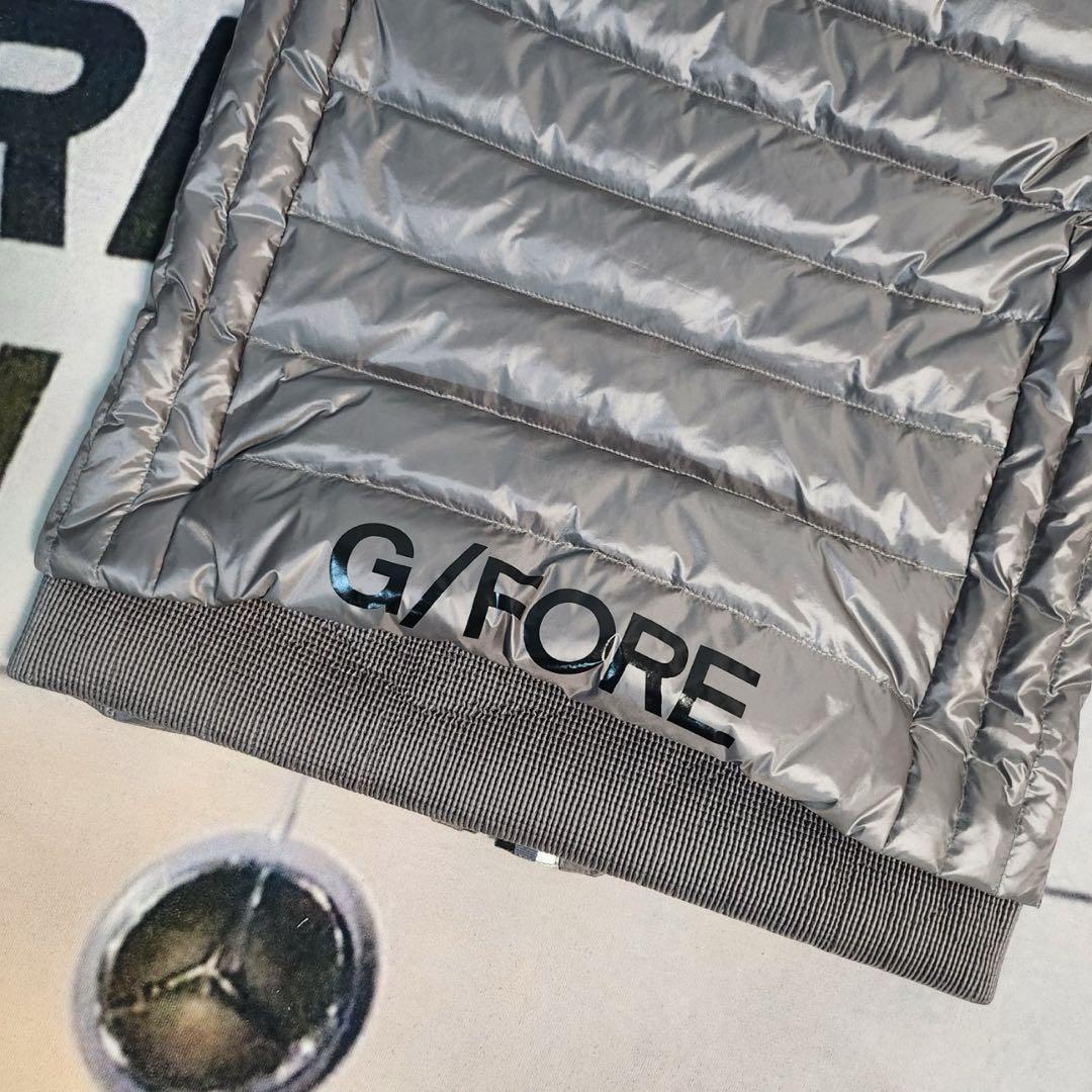 ジーフォア ゴルフ G/FORE Sサイズ レディース ダウンベスト グレー