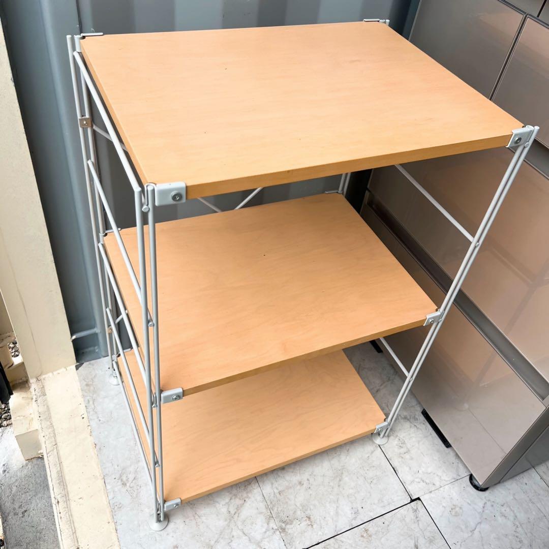 取付無料！無印良品 スチールユニットシェルフ オーク材棚付きオープンラック✨
