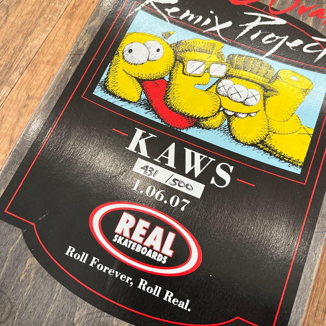 KAWS × REAL skatebords DECK