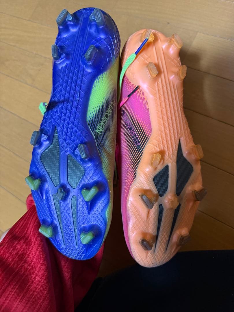 adidas X サッカースパイク 27cm FG ピンク×イエロー 人気カラー