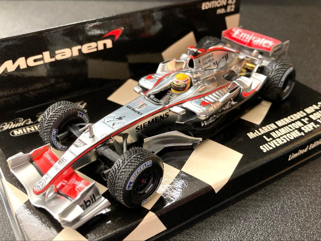 【貴重】1/43ミニチャンプス マクラーレンMP4-21 L.ハミルトン初テスト