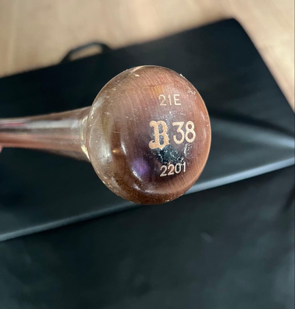 オリックスバファローズ　来田涼斗 #38　バット NPBマーク 支給品　実使用