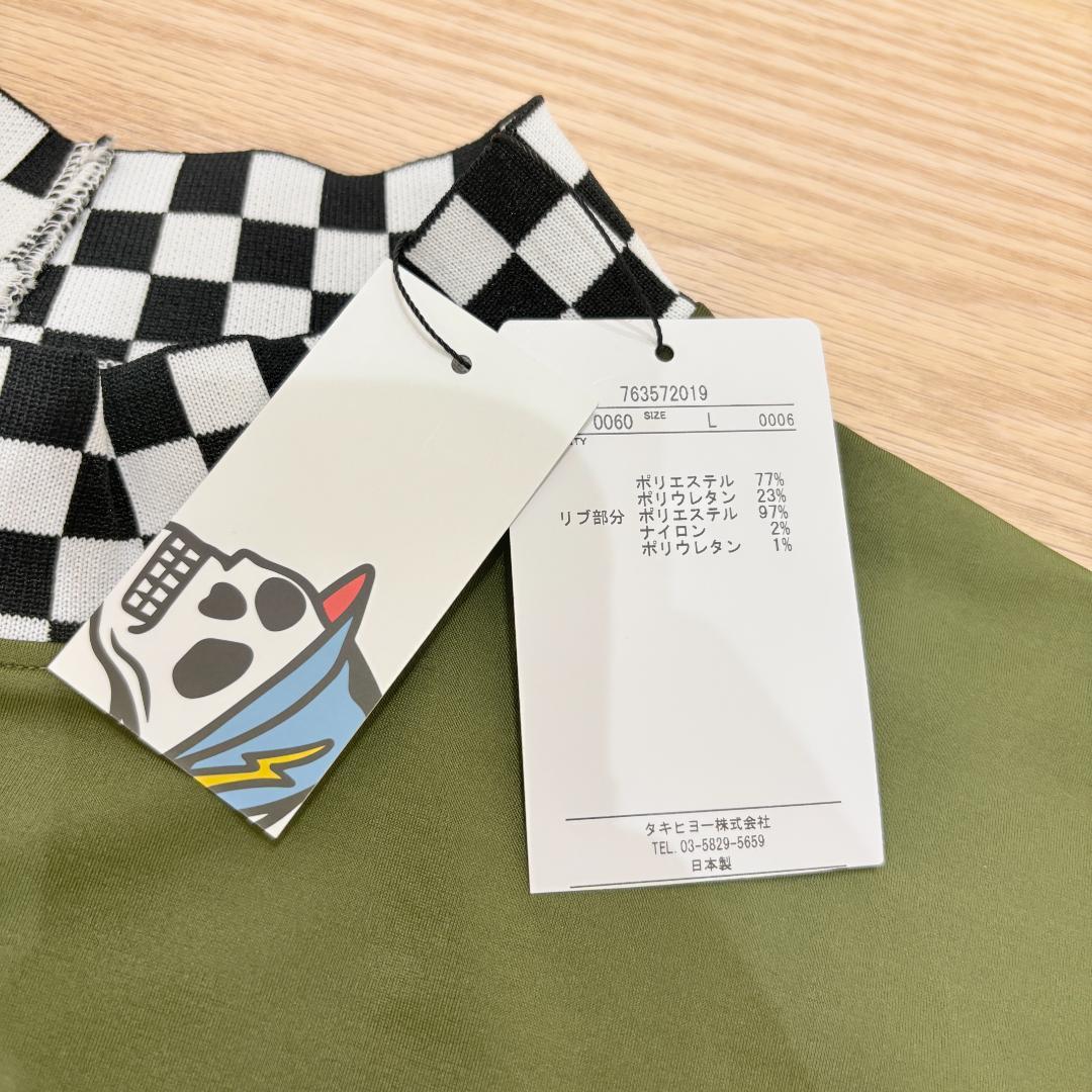 DEVEREUXGOLF MORE TRIPチェッカーリブモックTEE L