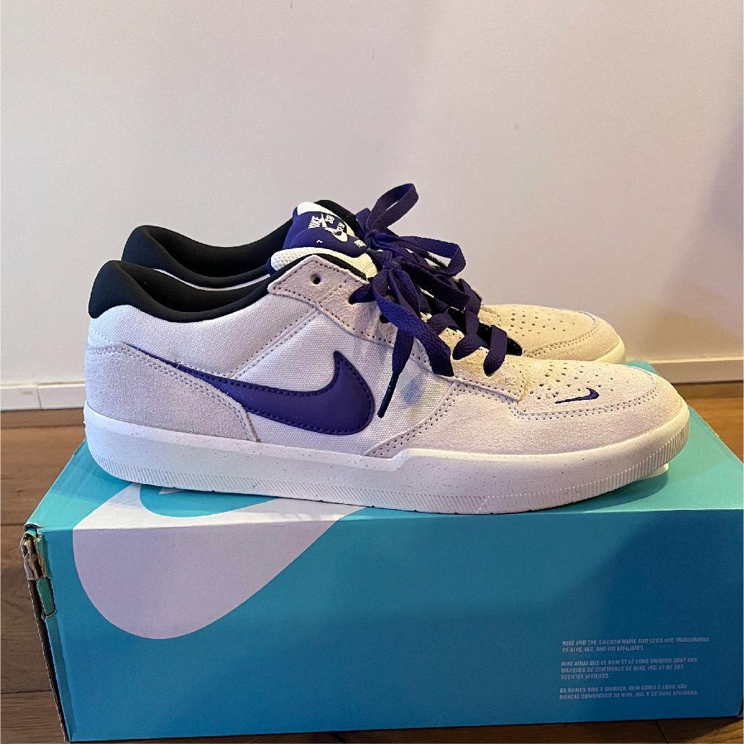 NIKE SB フォース 58 ホワイト/パープル　27.5cm