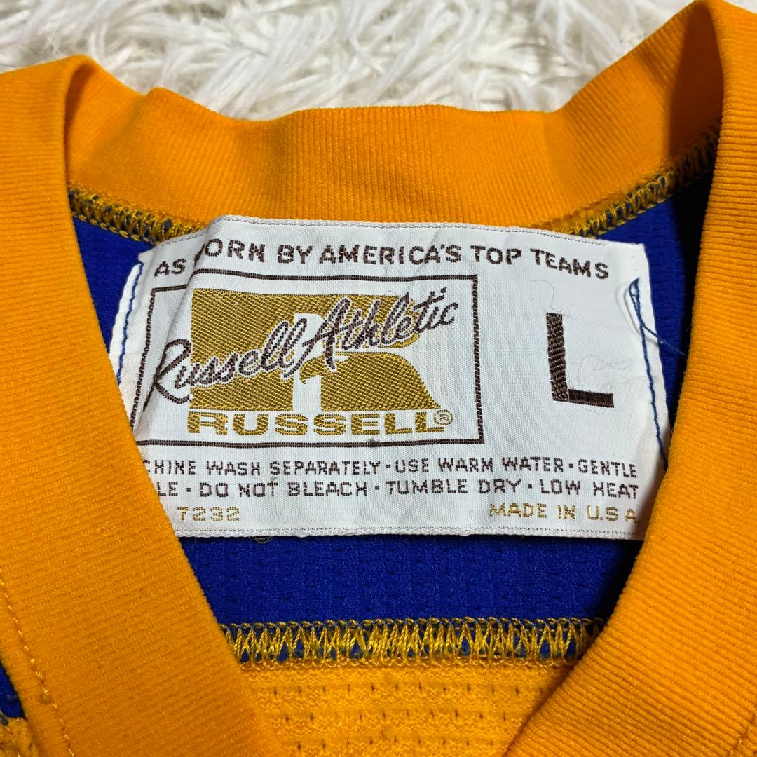 《良品Lビッグシルエット希少》 ラッセル80s?ホッケーシャツ米国製USA