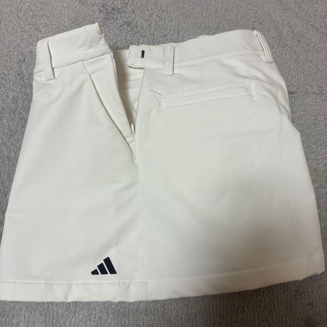 新品　M アディダス プライムニット千鳥格子 × スカート セットアップ　ピンク