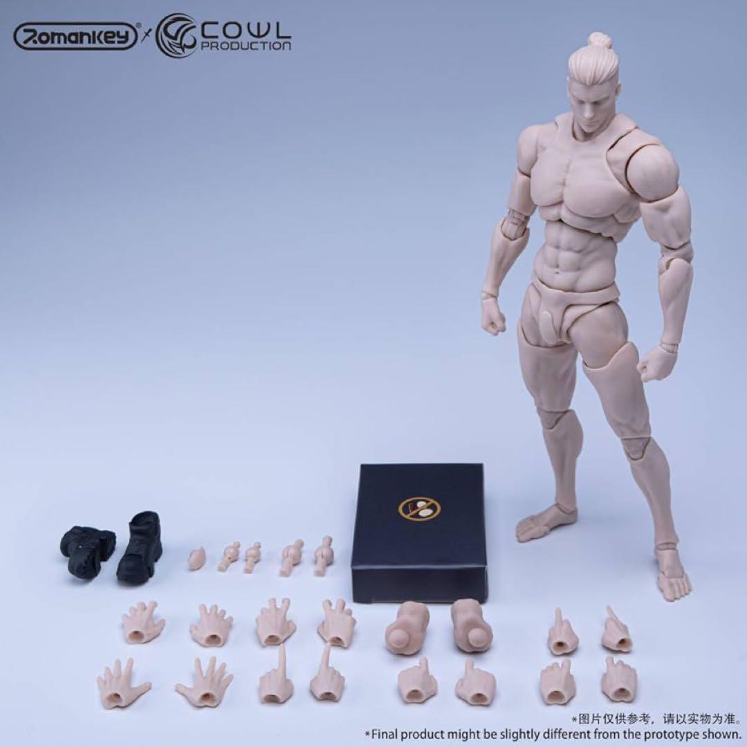 新品未開封 箱傷有りRomankey×COWL WHITE SKIN 男性素体