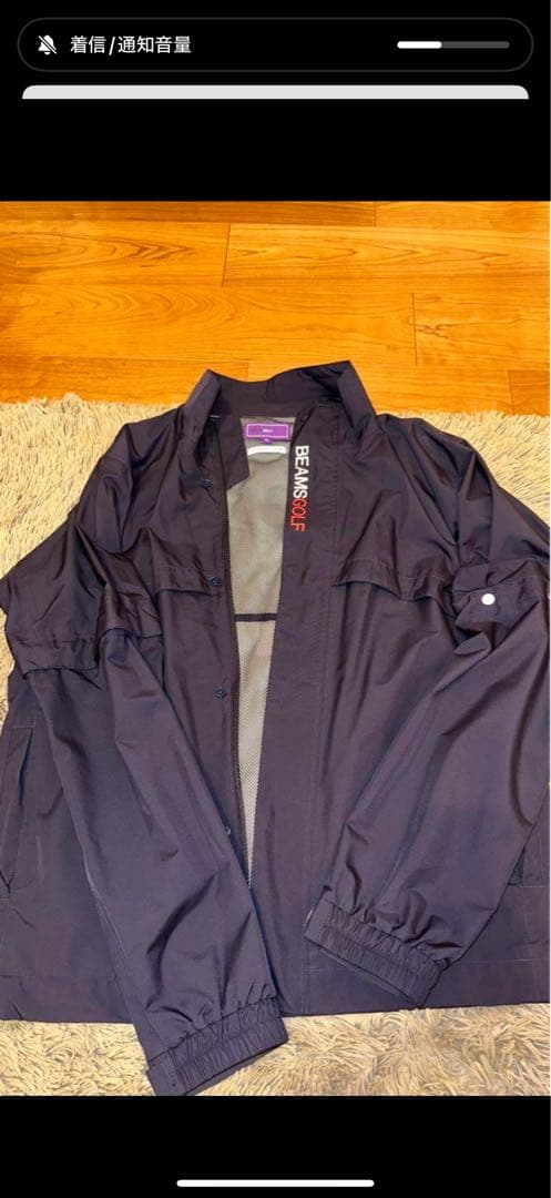 BEAMS GOLF XL ネイビー レインウェア上下セット