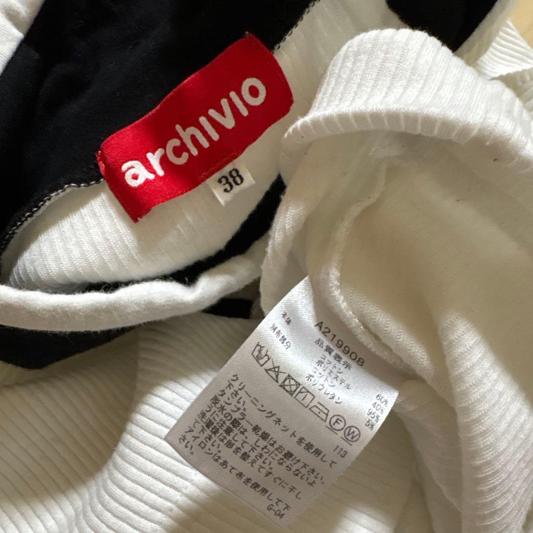 アルチビオ　archivio TEAM ワンピース　モックネックシャツ　2点