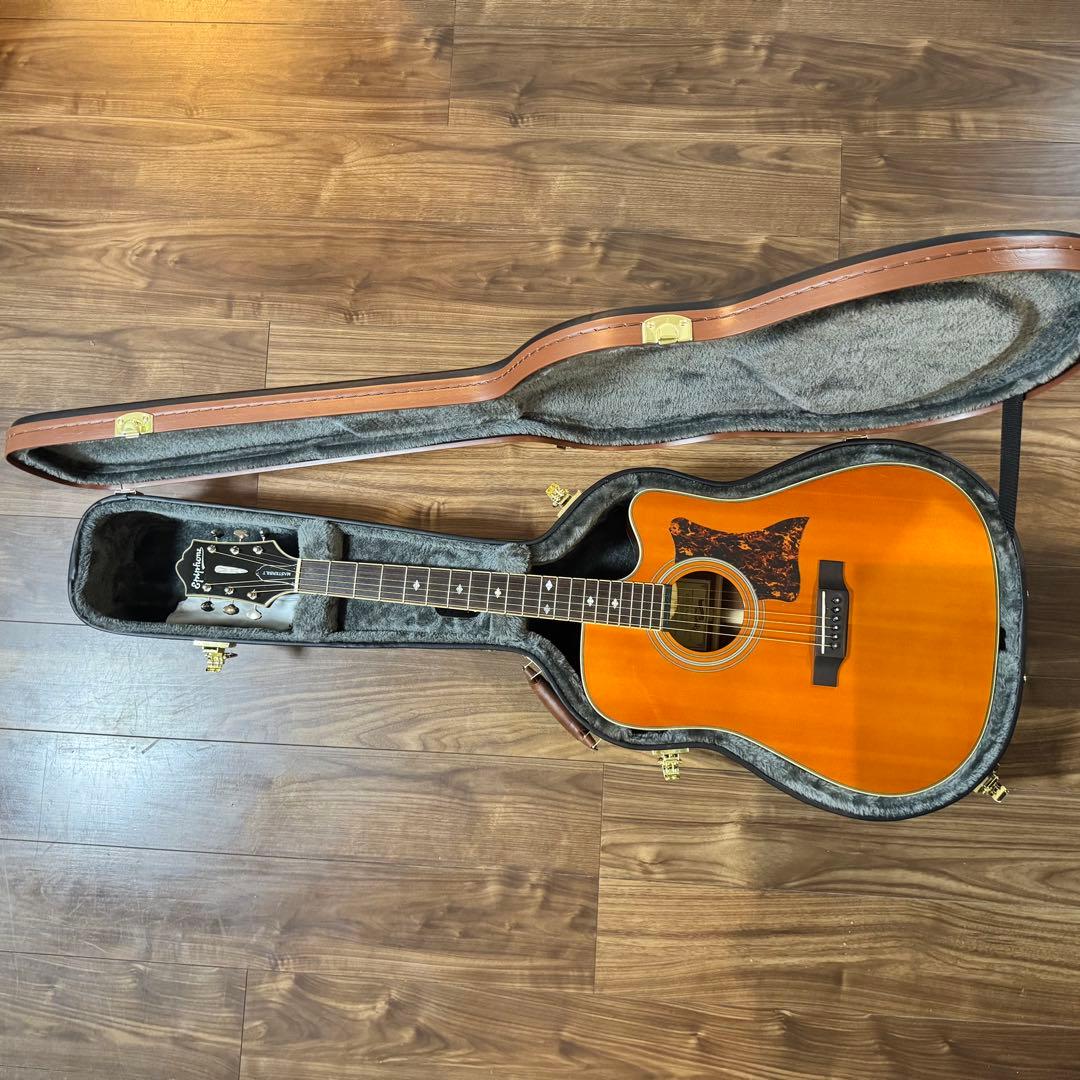 【レアオール単板】エピフォン Masterbilt DR-500MCE ケース付
