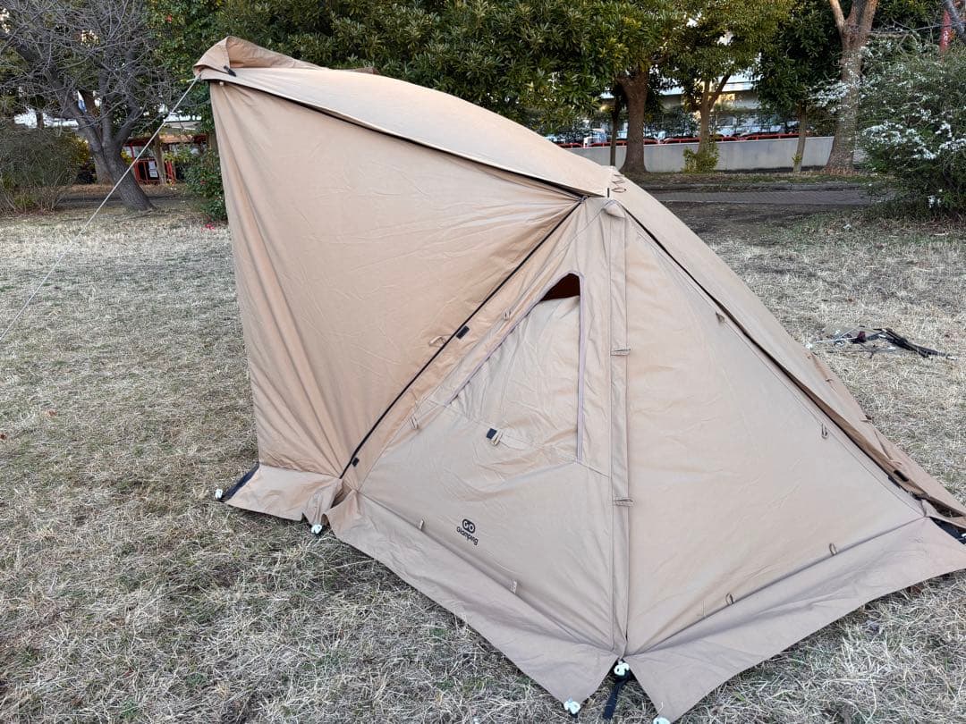 【美品】goglamping パップテント2.0 芝サイト使用5回