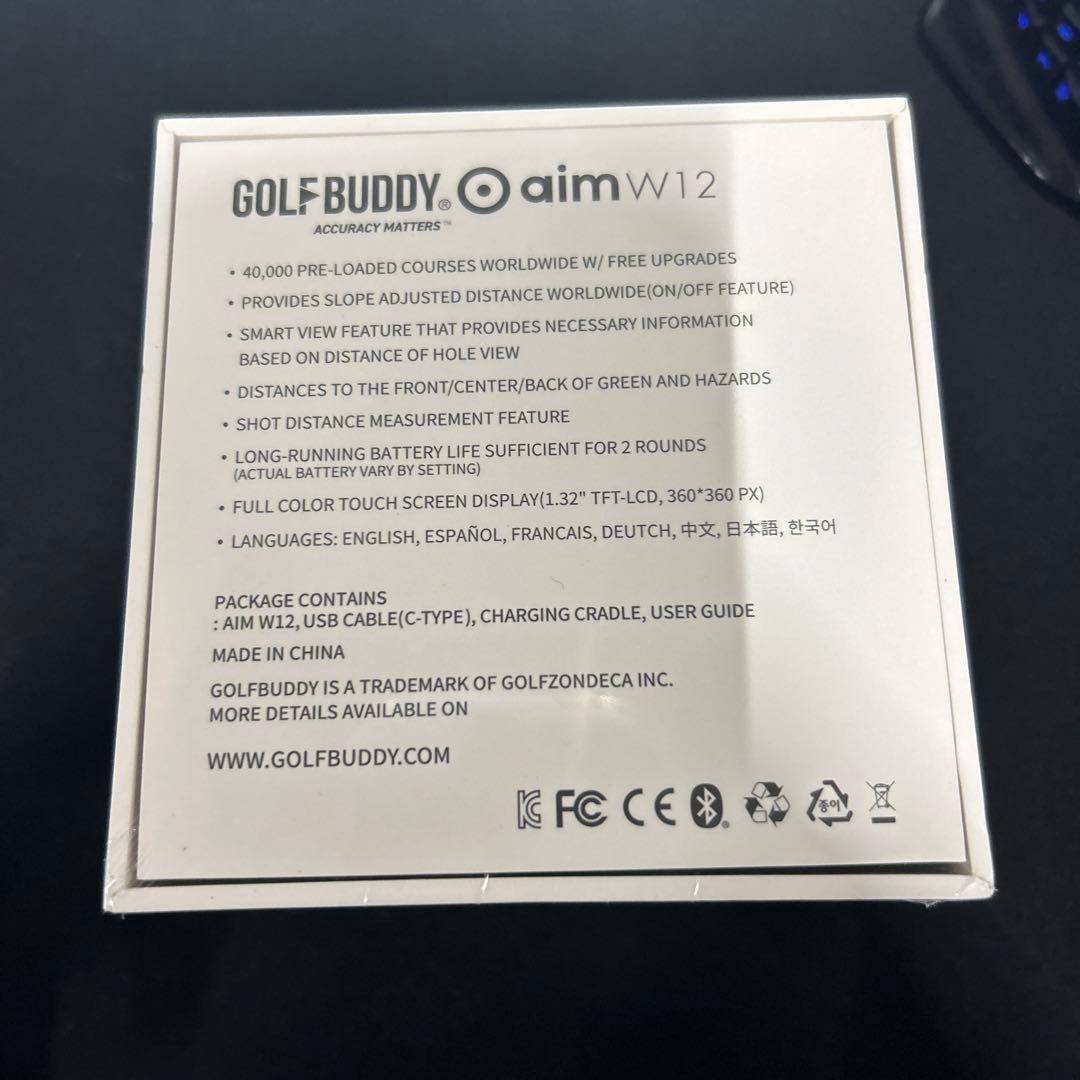 GOLF BUDDY aim W12 GPSナビ