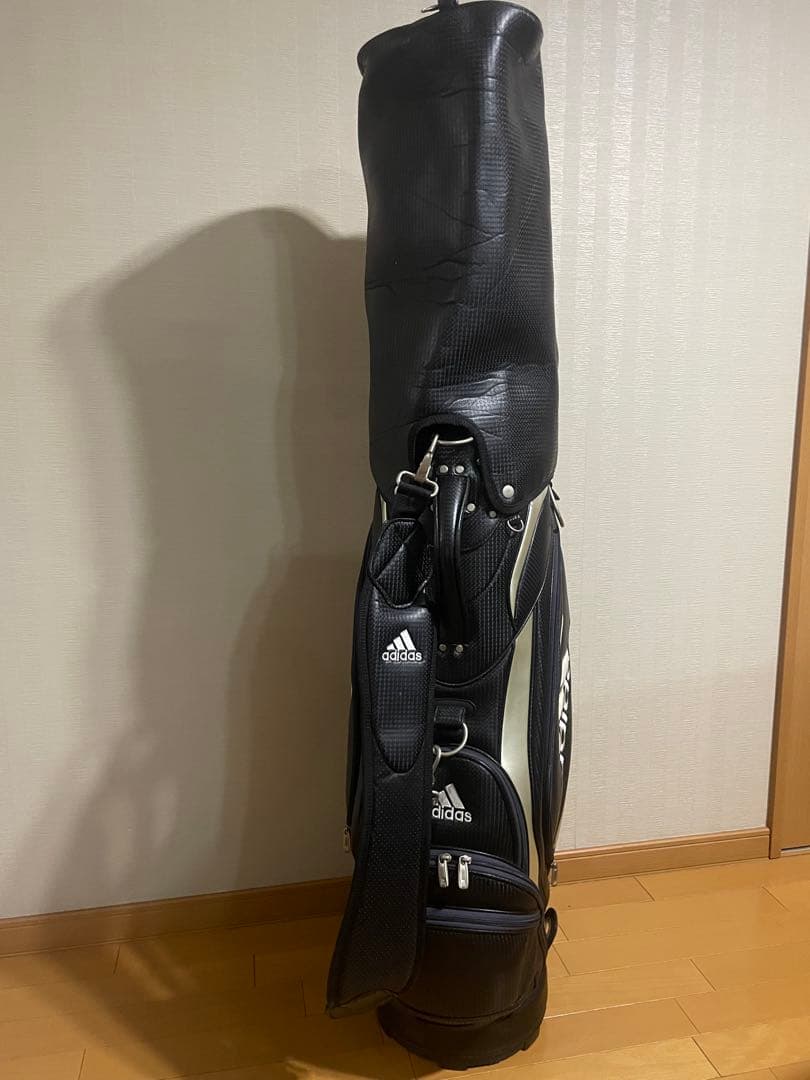 adidas キャディバッグ 黒/金