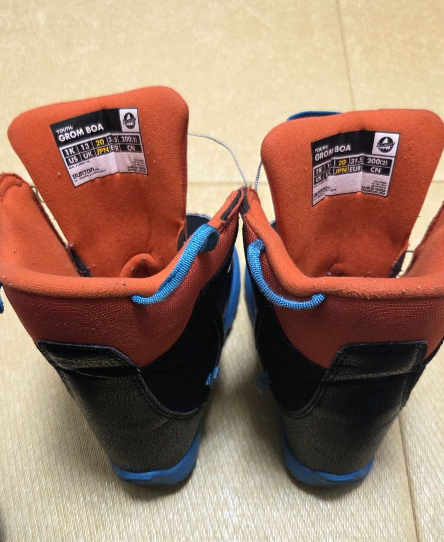 BURTON キッズスノーボード3点セット