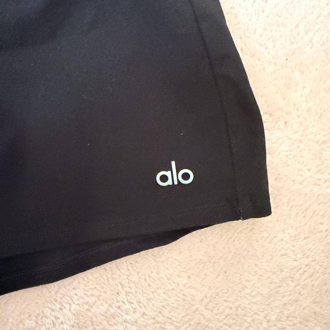 alo ブラック スカート インナーショーツ付き
