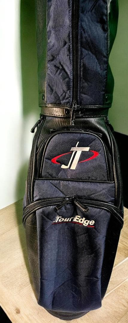 送料無料/美品　TourEdge キャディバッグ 黒/青