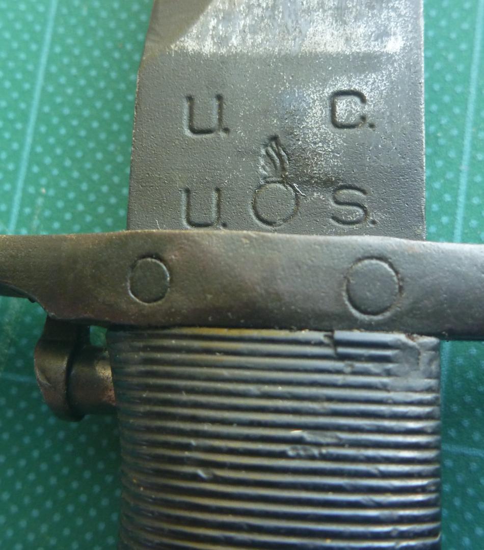 米軍　US　WW2　M1バヨネット（刃身切断タイプ）　鞘とグリップ