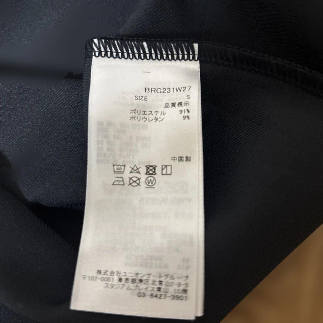 BRIEFING ブラック ハーフジップ S