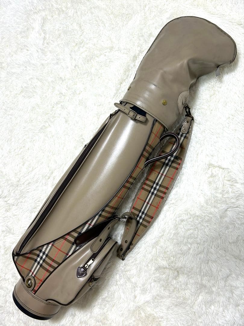Burberrysバーバリー　ノバチェック　キャディバッグ ベージュ ゴルフ