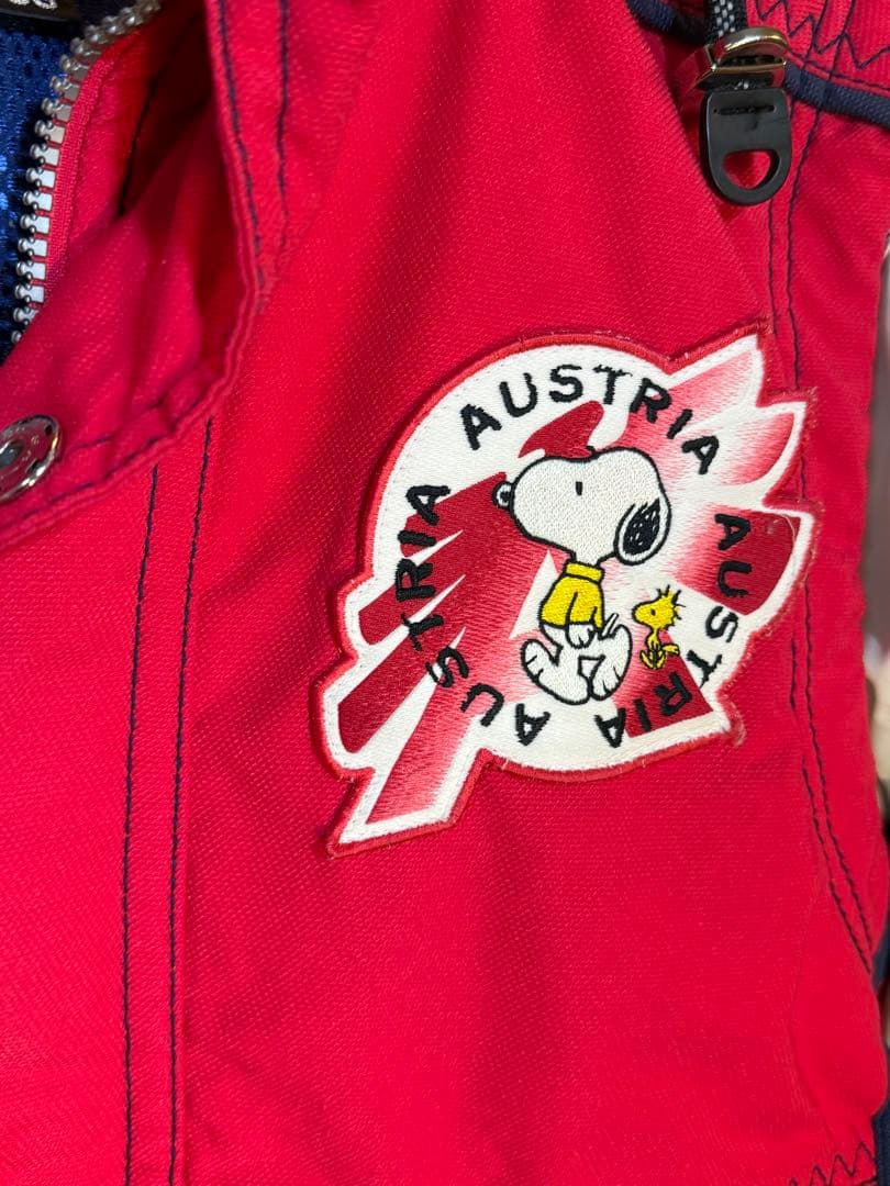 AUSTRIA スキーウェア SS 赤 スヌーピー　SNOOPY