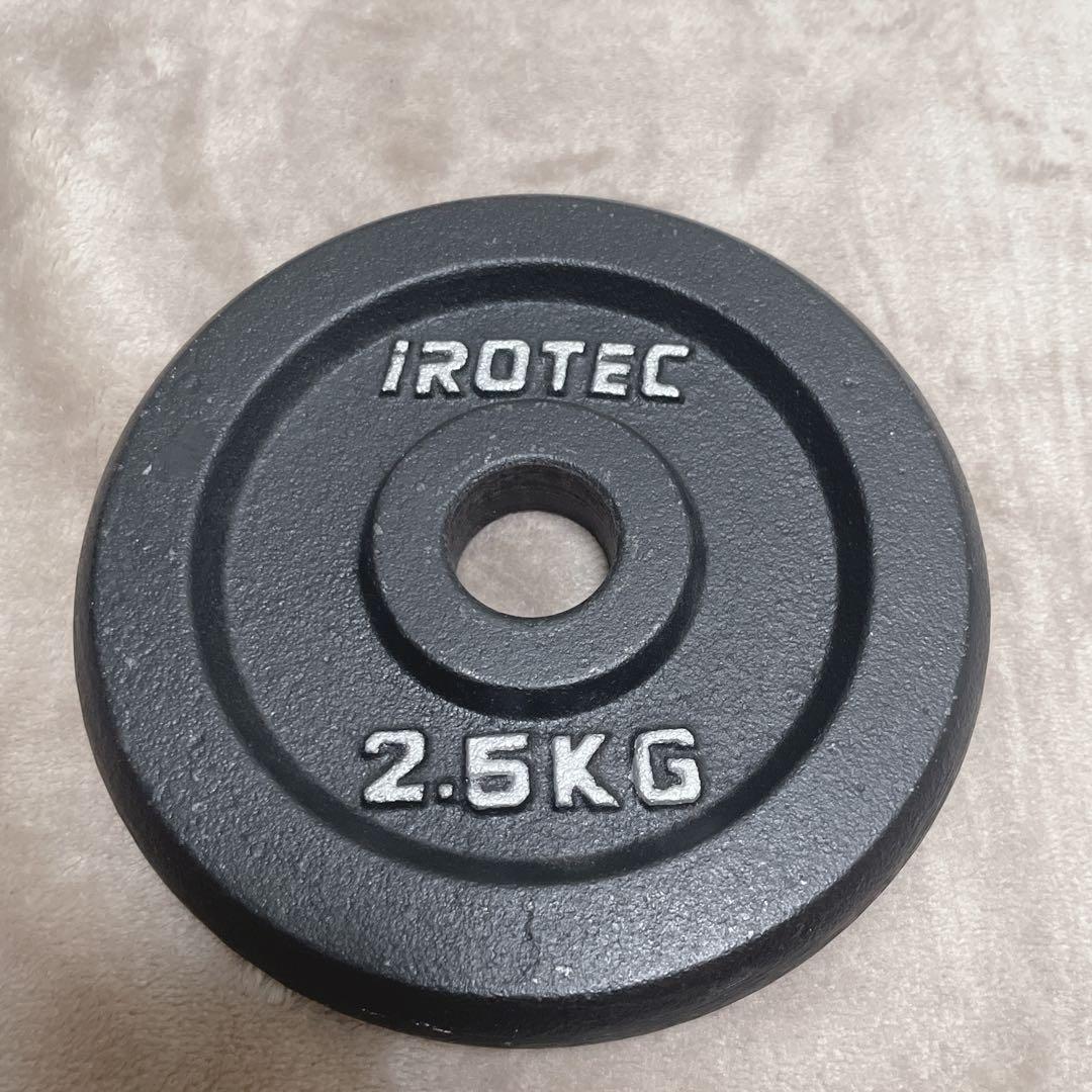 【美品】トライセプスバー 28mm iROTEC プレートセット 2.5kg