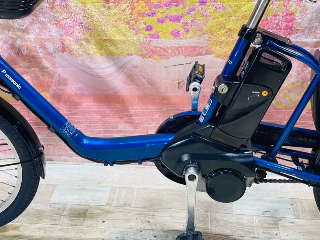 ZK3846 電動自転車 パナソニック ギュット 子供乗せ 20インチ 送料無料