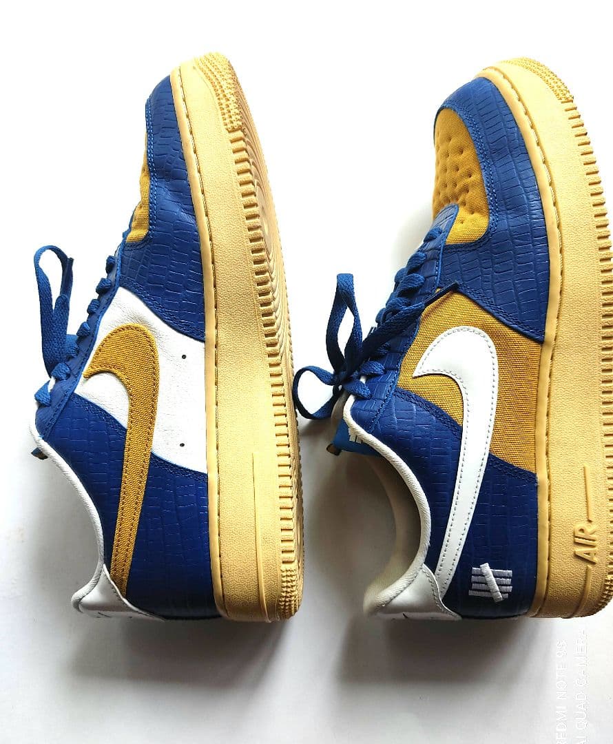 【美品】Nike Air Force 1 青 黄色 シューズ