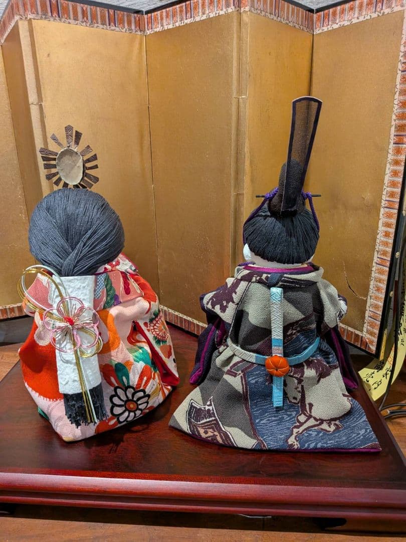創作手作り人形　ぶす姫　お雛様セット