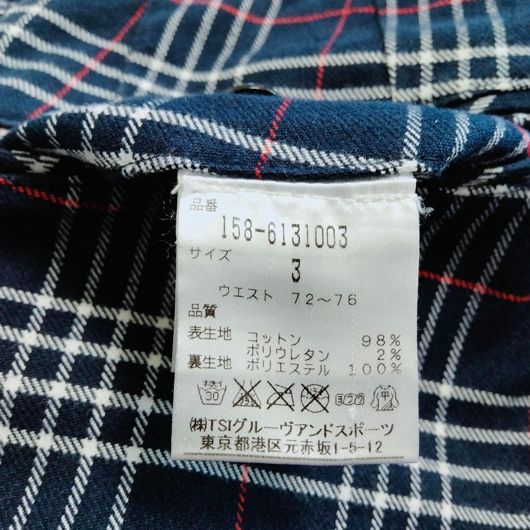 マスターバニーエディション　ゴルフ パンツ チェック柄　裏起毛