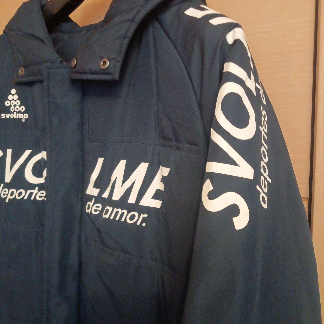 SVOLME ロゴ入りベンチコート ネイビー